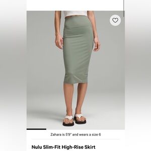 Nulu Slim-Fit High-Rise Skirt